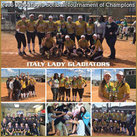 Image: Congratulations to the Italy Lady Gladiators who conquered the Woodsboro Softball Tournament of Champions by going undefeated over a two-day period. Italy won all 5 of their games to repeat as tournament champions for the second consecutive year.